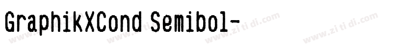 GraphikXCond Semibol字体转换